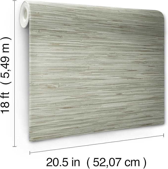 NuWallpaper Green Grassweave Peel and Stick Wallpaper, Textured Removable Wallpaper, 20.5 in x 18 ft - Image 8