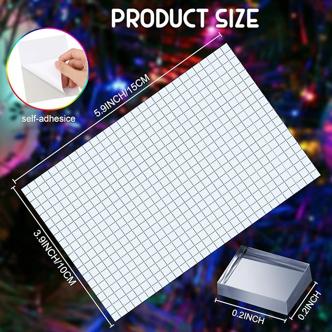 28800 Pieces Silver Disco Mirror Tile Self-Adhesive Mirrors Mosaic Tile - Image 2
