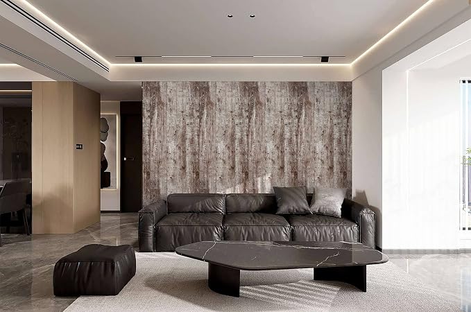 Dimoon 236"x17.7" Wood Stick and Peel Wallpaper Dark Grey Brown Wood Contact Paper Wood Wallpaper Removable Waterproof Wood Plank Rustic Self Adhesive Vintage Texture Desk Table Cabinet Vinyl Roll - Image 7