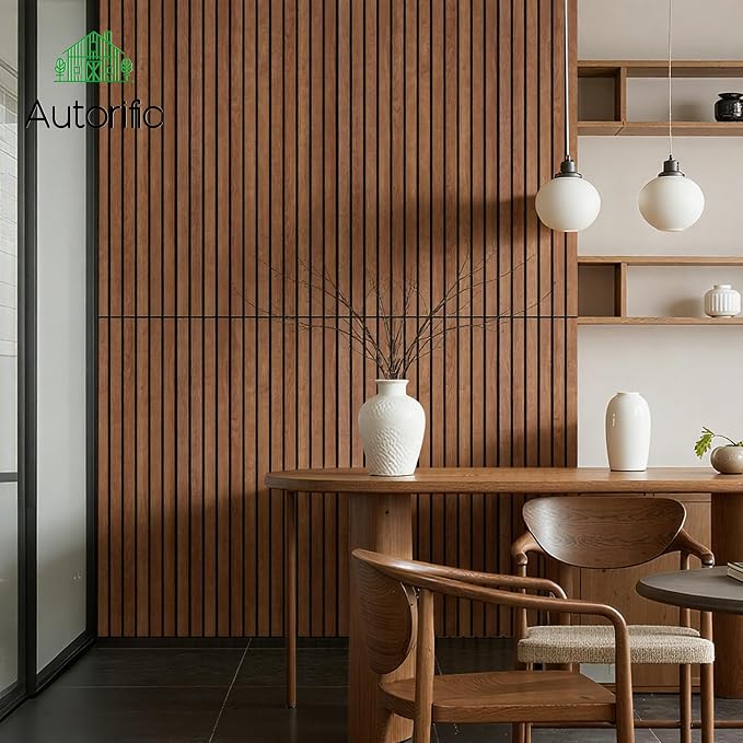 Acoustic Panels,10 Pack Sound Panels,47.2”x23.6”x0.35”,Cherry | Acoustic Wall Panels with Simulated Wood Grain Finish,Decorative Sound Dampening Panels, High-Density Polyester Fiber - Image 4