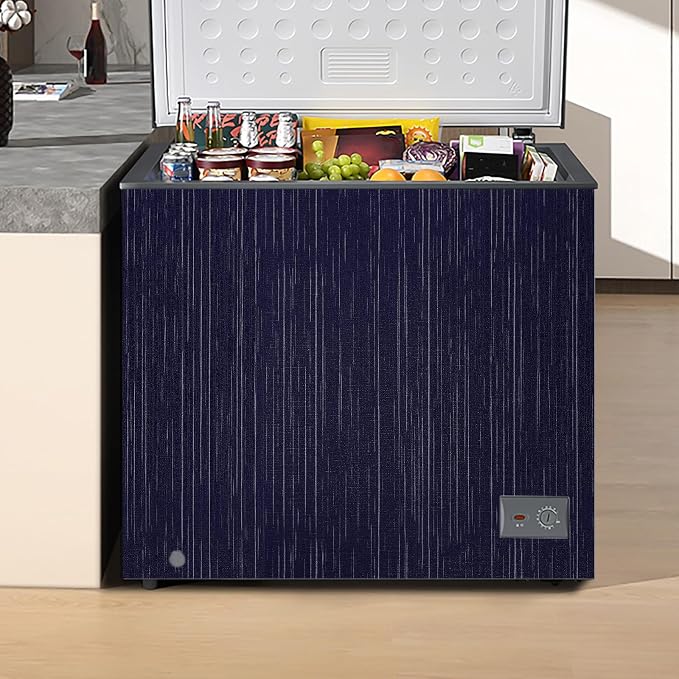 Navy Blue Grasscloth Peel and Stick Wallpaper Texture Contact Paper A Set of 15.7" X 1200" Self-Adhesive Linen Removable Wallpaper Cabinets Counter Top Liners - Image 6