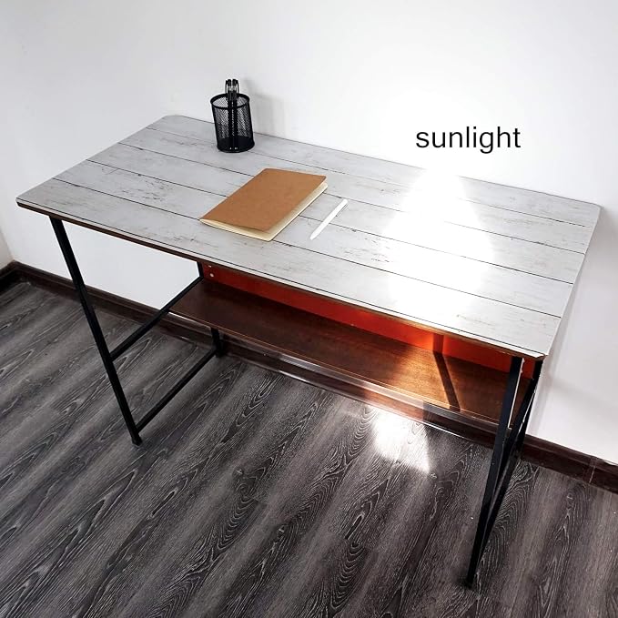CiCiwind 118” x17.7” Wood Wallpaper Peel and Stick White Wood Wall Paper for Bathroom Bedroom Removable Waterproof Self-Adhesive Wallpaper Shiplap Contact Paper Decoral Laundry Room Vinyl Film - Image 3