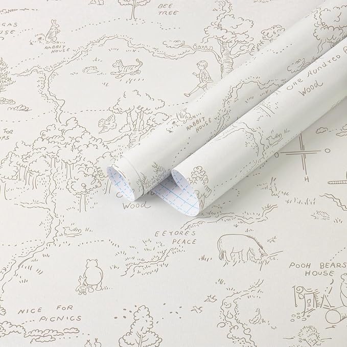 Dimoon 236"x17.3" Peel and Stick Wallpaper Contact Paper Boho Beige Wallpaper Brown Floral Removable Wall Paper Self Adhesive Vintage for Nursery Bedroom DIY Colorable Papel Tapiz para Pared by DIYYOURMOON