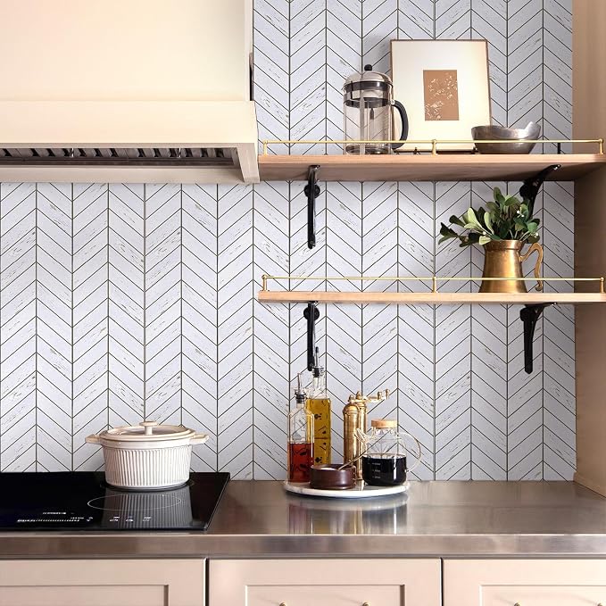Commomy Faux Wood 3D Wall Sticker Peel and Stick Tiles 10 Pcs 11.8" x 11.8" | Ultralight Thin PVC Wood Grain Wallpaper Tiles for Quick DIY Wall Paneling Decor(9.7sq.ft) - Image 9