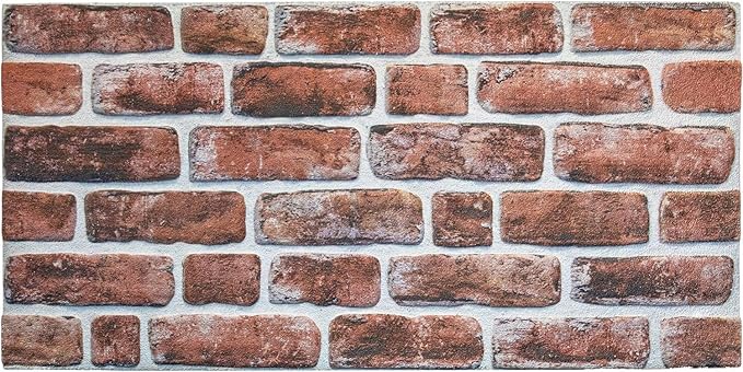 Dundee Deco 3D Wall Panels Faux Brick - Cladding, Mahogany Stone Look Wall Paneling, Styrofoam Facing for Living Room, Kitchen, Bathroom, Balcony, Bedroom, Set of 5, Covers 27 sq ft - Image 7