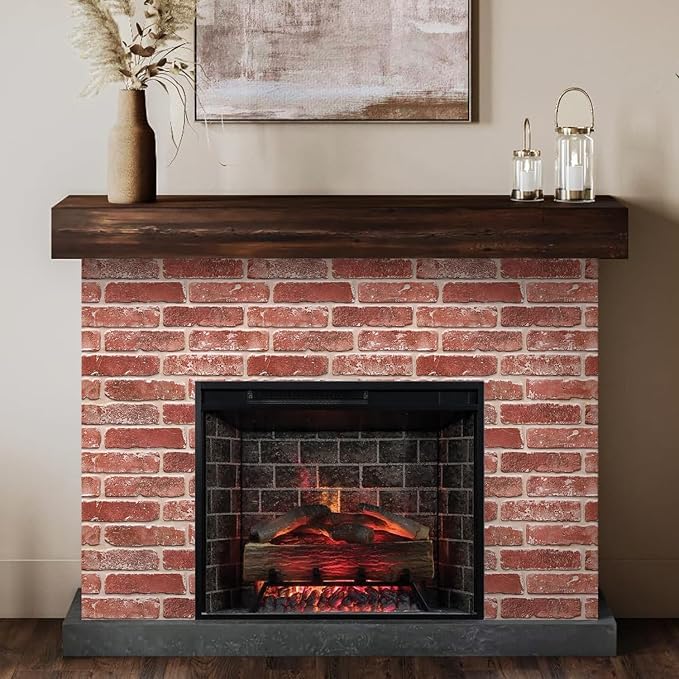 Commomy 3D Faux Brick Wall Panels - Ultra Thin PVC 10pcs 15.74" x 11.8" | Peel and Stick Brick Wall Covering for Quick DIY Interior Wall Decor,Not Real Brick (12.92 sq.ft) - Image 8