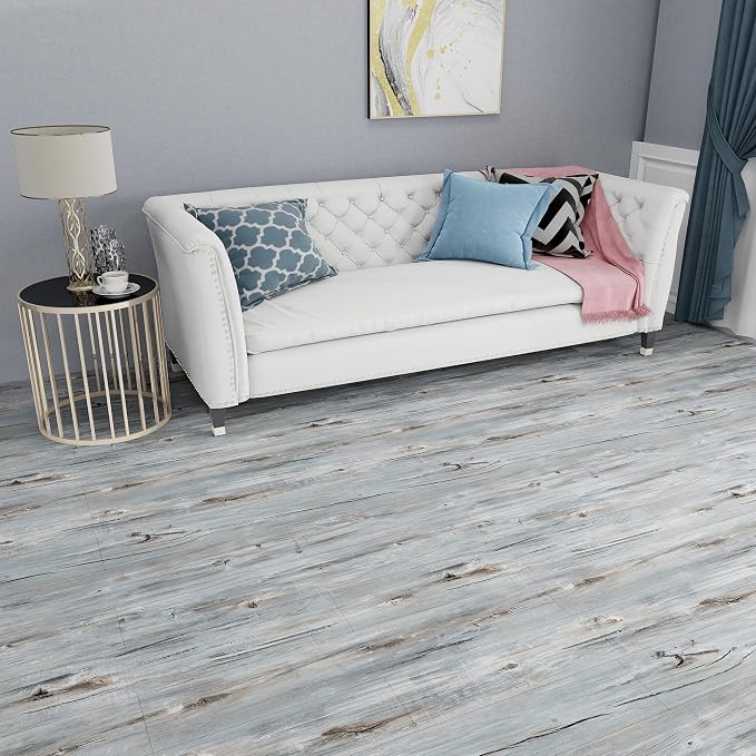 Lareko Peel and Stick Floor Tile, Waterproof Vinyl Plank Flooring | 36-Pack 54 Sq.Ft, Self-Adhesive Laminate Vinyl Tiles,Realistic Wood Grain for DIY Bathroom, Laundry Room & Rental Upgrades - Image 7