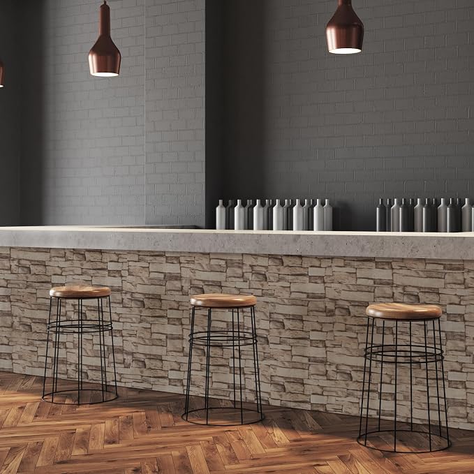 30PCS 3D Wall Panels Peel and Stick Foam, Self-Adhesive Decorative 3D Brick Wallpaper Wall Covering, Faux Stone Wall Panel Foam Brick for Living Room, Kitchen, Bathroom - Image 6