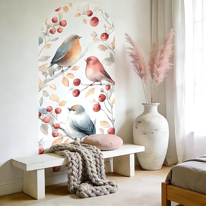 Arch Wall Decals Peel and Stick, Large Wall Stickers, Removable Home Decor Art Wallpaper for Bedroom Living Room 71'' × 31.7'' (Fish) - Image 8