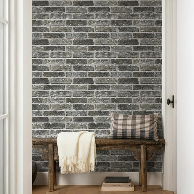 3D Faux Brick Wall Panels Peel and Stick, Designed for Quick DIY | 10 Pcs 15.7" x 11.8", Brick-Look, Ultra-Light PVC Fake Brick Wall Covering Tiles for Easy Wall Renovation, Cover 12.9 sq ft - Image 7