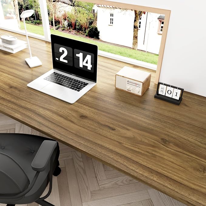 WESTICK 24" x 394" Peel and Stick Countertops Brown Wood Grain Contact Paper for Cabinets Rustic Wood Peel and Stick Wallpaper Removable Waterproof Wood Contact Paper for Counter Table Kitchen Walls - Image 3