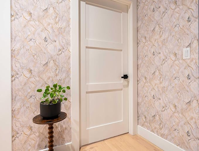 Peel and Stick Wallpaper Roll, Force of Nature Design | 17.5 x 216 in roll; Covers 26.25 sq ft; Vinyl peel & stick; No paste needed; Great for walls, shelves & cabinets. - Image 7