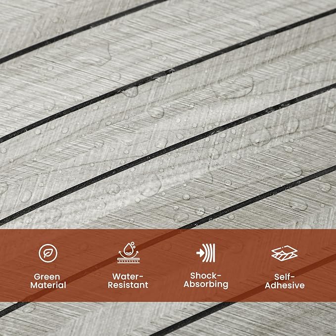 Thick Peel and Stick Slat Wall Panel Self-Adhesive 3D Wood Grain Light Gray | Wallpaper Sticker Soundproof Moisture Resistant for Wall Ceiling (118"x15.75") - Image 3