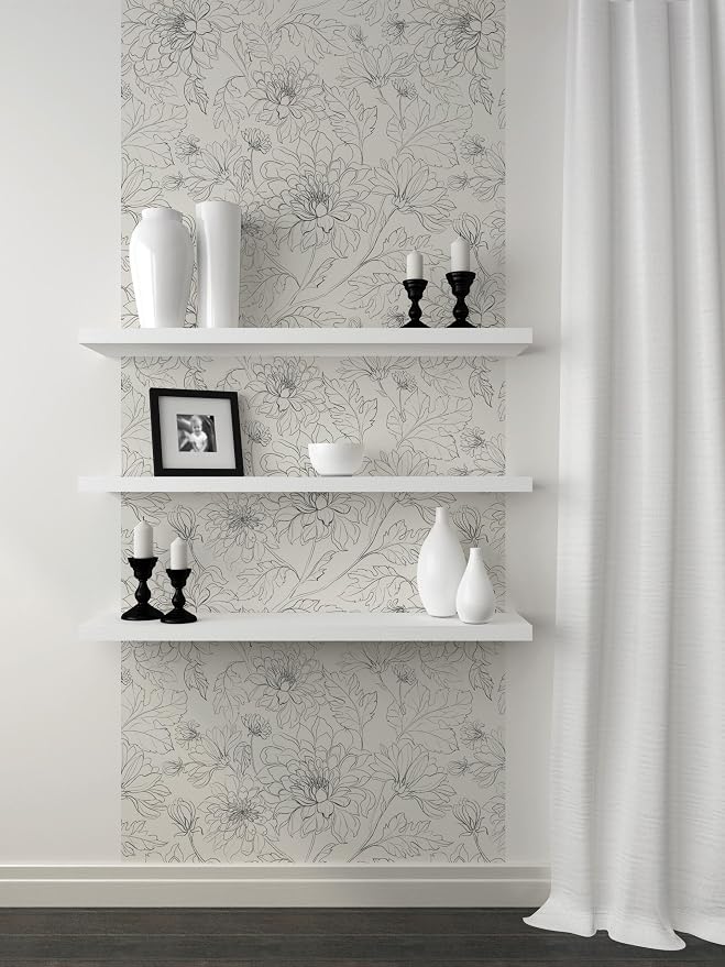Peel and Stick Wallpaper Roll, Impossible 2 Forget Design | 17.5 x 216 in roll; Covers 26.25 sq ft; Vinyl peel & stick; No paste needed; Great for walls, shelves & cabinets. - Image 2