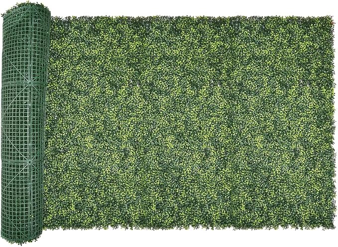 VEVOR Artificial Grass Wall Panels, 60 x 120 inch, Milan Grass Greenery Boxwood Panel for Indoor Outdoor Green Decor & Ivy Fence Covering, Privacy Backdrop Wall Hedge Screen for Garden by VEVOR
