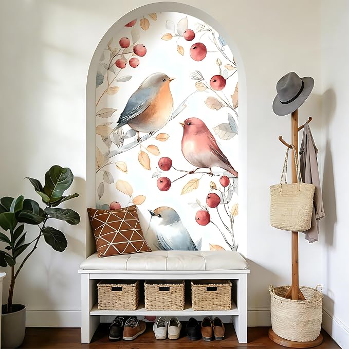 Arch Wall Decals Peel and Stick, Large Wall Stickers, Removable Home Decor Art Wallpaper for Bedroom Living Room 71'' × 31.7'' (Fish) - Image 3