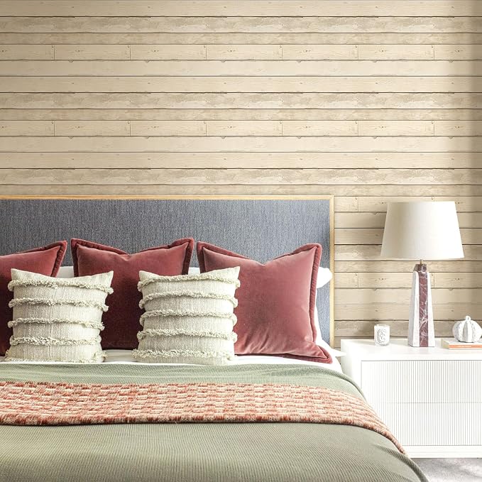 Commomy 3D Faux Wood Wall Stickers Peel and Stick 10 Pcs 11.8" x 11.8" | Ultralight Thin PVC Fake Wood Wallpaper for Kitchen Backsplash,Bathroom,Interior Wall Decor(9.7sq.ft) - Image 9
