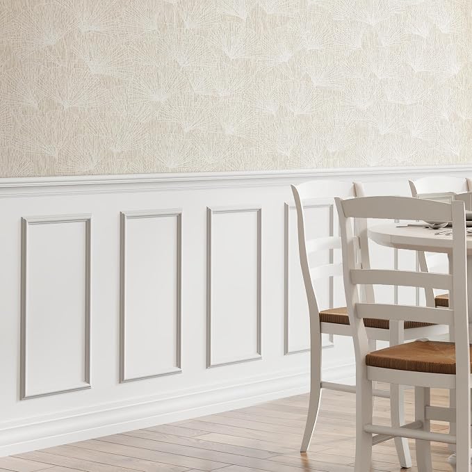 INMOZATA Pre-Cut Peel and Stick Wall Molding Wainscoting Panels, 24" x 12" | Strong Adhesive, Paintable, Easy to Install, Ideal for Interior Wall Decor Living Room Bedroom Hallway - Image 7