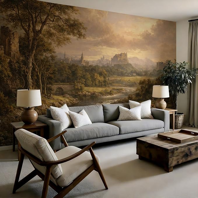 Mountain Wall Murals Peel and Stick Self Adhesive Canvas Wallpaper | Large Removable Mountain Mural for Living Room Bedroom Office Home Decor and Accent Walls in Multiple Standard Sizes - Image 5