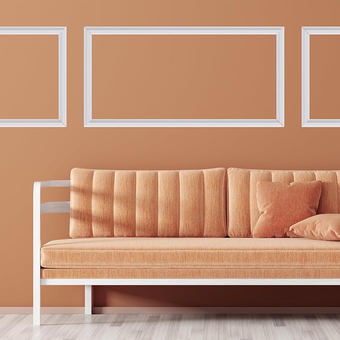 3 Set Panels Peel and Stick Premade Wainscoting Accent Wall Panels for Interior Wall Decor Easy DIY Build and Picture Frame Door Decor (12 x 24 in) - Image 7