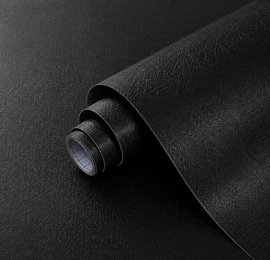 17.7"x 118" Peel and Stick Wallpaper Matte Black Contact Paper Self-Adhesive Removable Thick Waterproof Wallpaper Vinyl for Cabinets Countertops Furniture Kitchen Bathroom & Walls by Unknown
