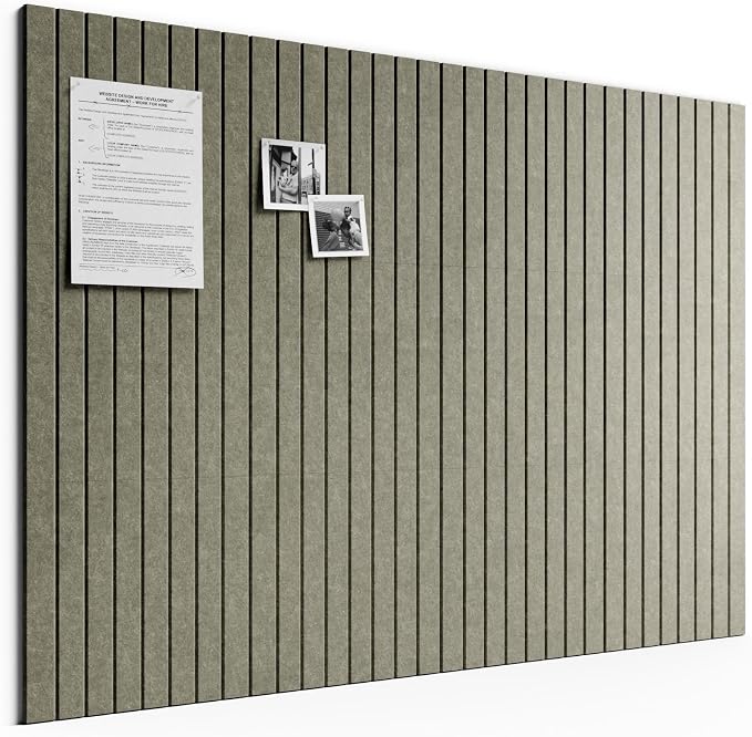 Bumusty 48"x 36" Large Felt Bulletin Board Tiles, Earth Brown | 12-Pack Cork Board Alternative, Wall Decor, 30 Pushpins, 60 Adhesive Tabs, Vision Board, Office, Classroom, Home, Dorm by BUMUSTY