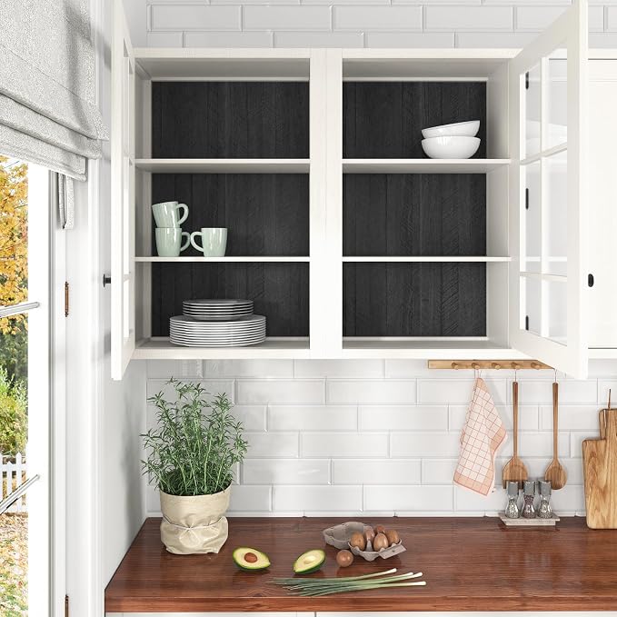 WESTICK Peel and Stick Countertops Wood Contact Paper for Countertops Waterproof Vinyl Countertop Peel and Stick Wood Wallpaper Self Adhesive Wood Grain Contact Paper for Cabinet Table 17.7"x200" - Image 5