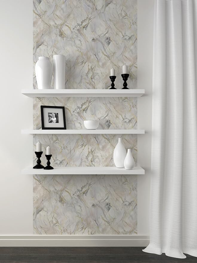 Peel and Stick Wallpaper Roll, Force of Nature Design | 17.5 x 216 in roll; Covers 26.25 sq ft; Vinyl peel & stick; No paste needed; Great for walls, shelves & cabinets. - Image 8