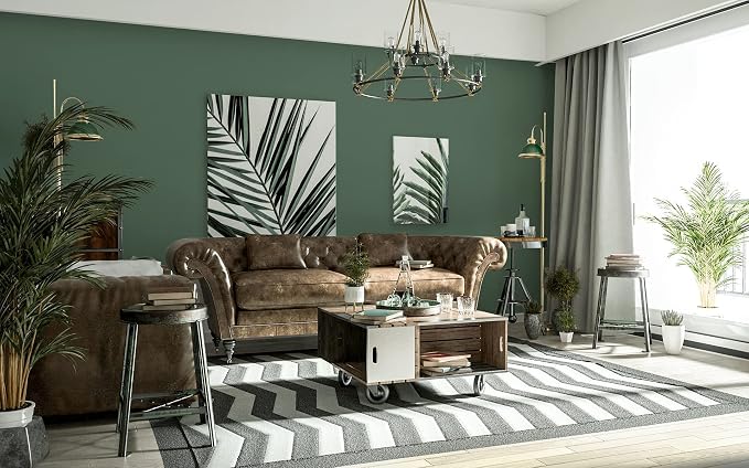 Dimoon 394''x23.6'' Green Peel and Stick Wallpaper Contact Paper Modern Self Adhesive Wall Paper Removable Renter Friendly Textured Solid Color Shelf Cabinet Vinyl Roll (394''x23.6'',Dark Green) - Image 6