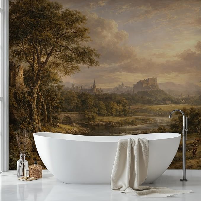 Mountain Wall Murals Peel and Stick Self Adhesive Canvas Wallpaper | Large Removable Mountain Mural for Living Room Bedroom Office Home Decor and Accent Walls in Multiple Standard Sizes - Image 3