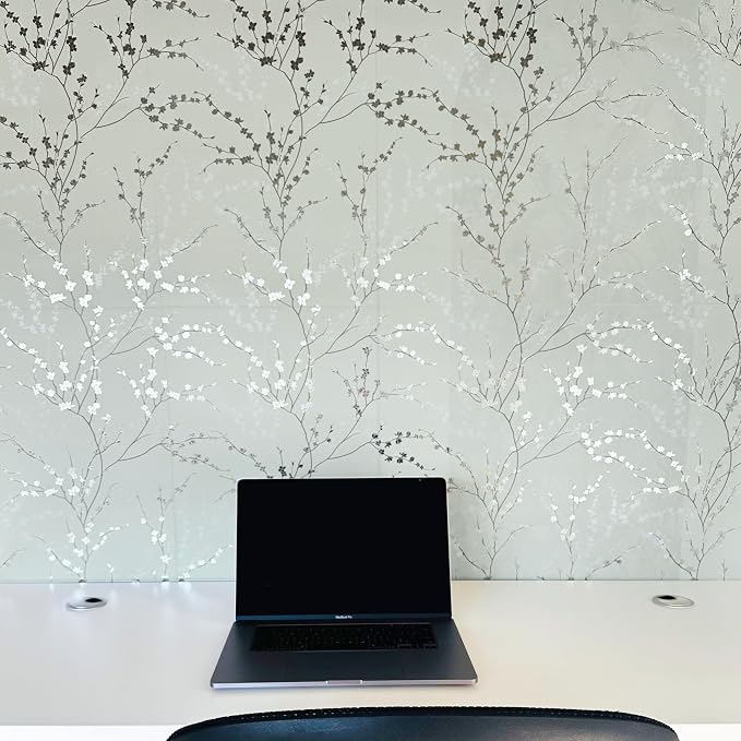 Peel and Stick Wallpaper Panels, West Coast Branch, 8-Pack | 16 x 24 in panel size; Covers up to 21.33 sq ft; Vinyl peel & stick; No paste needed; Great for walls, shelves & cabinets. - Image 5