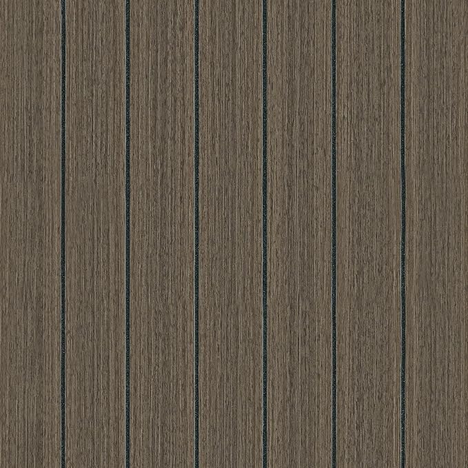 CHIHUT 24"x197" Large Roll Wood Textured Wall Panels Brown Self Adhesive 3D Foam Slat Soundproof Wallpaper for Interior Walls Kitchen Bathroom Thickened Vinyl Decorative Paneling for TV Background - Image 8