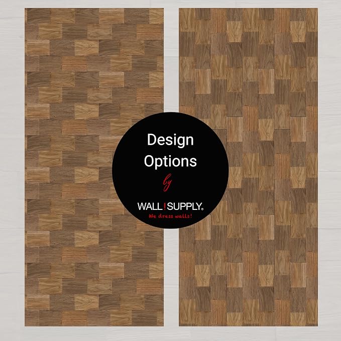 Wall!Supply 3D Wall Panels – Reclaimed Squared Asian Teak Wood – Home Decor Wallpaper Alternative for Living Room, Bedroom & Office – Easy DIY Installation – 10 Pack, Covers 9.68 Sq Ft | Real Reclaimed Asian Teak, Wallpaper Alternative, Easy DIY Instal... - Image 6