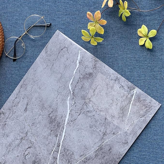 Haimin 3D Wall Panels Peel and Stick Marble Tile Look 10 Pack Waterproof | Lightweight, each 23.6x11.8in, total 19.4 sq ft. Kitchen & bath backsplash, bedroom/living rm decor. Marble-look faux tile. - Image 5
