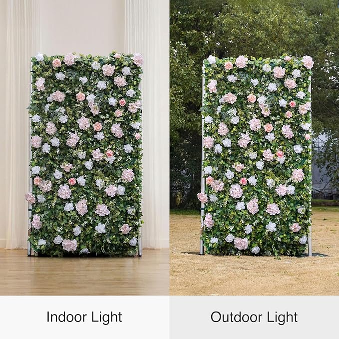 Artificial Luxury‌ Flower Wall Panels, Gorgeous 3D Silk Floral Backdrop for Wedding, Baby Show, Party and Home Decor, Quick Assembly/Storage, Both Eco ＆ Pet Friendly - Image 3