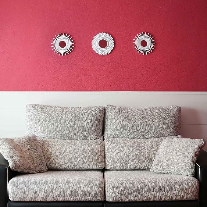 BONNYCO Wall Mirrors Pack of 3, Round White Mirrors for Home Decor, Bedroom and Room. Espejos Decorativos de Pared Sala Dormitorio, Circle Wall Decor Minimalist Vintage, Chic. Gifts for Women Mums - Image 6