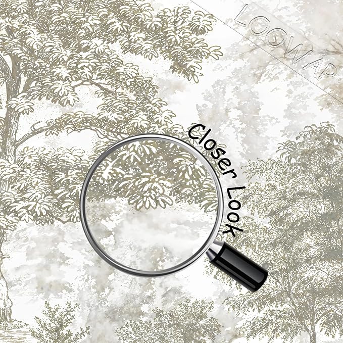 Beige Forest Peel and Stick Wallpaper Tree Landscape Wall Murals | 173"x108", Self Adhesive Canvas, for Bedroom Living Room Bathroom, Seamless, No overlapping - Image 4