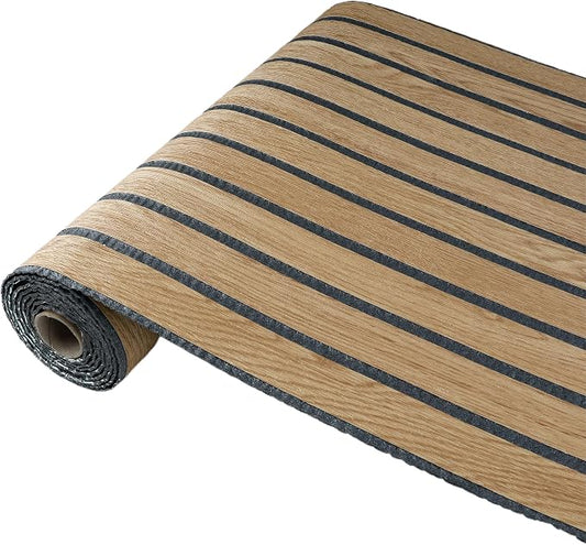 3D Wall Panels, Wood Grain Peel and Stick Panels, 19.7" x 118.1" | Self-adhesive peel and stick panels can be trimmed with scissors or a utility knife for corners, edges, and wall sections by PGVALXOR