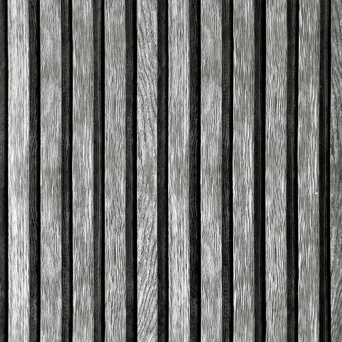 Yun-aeon Natural Wood Peel and Stick Wallpaper Grey Wood Slats - 17.3"x 480" Self-Adhesive Waterproof Vinyl Removable Wall Paper for Wall Decor Bedroom by YUN-aeonPeelandStickWall