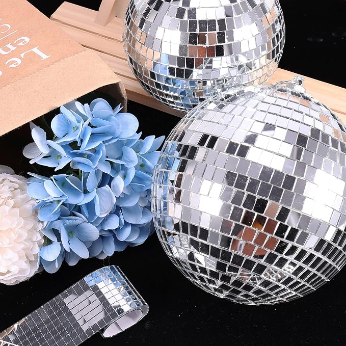 PP OPOUNT 11800 PCS Disco Ball Tiles, 5 x 5 mm Self-Adhesive Disco - Image 2