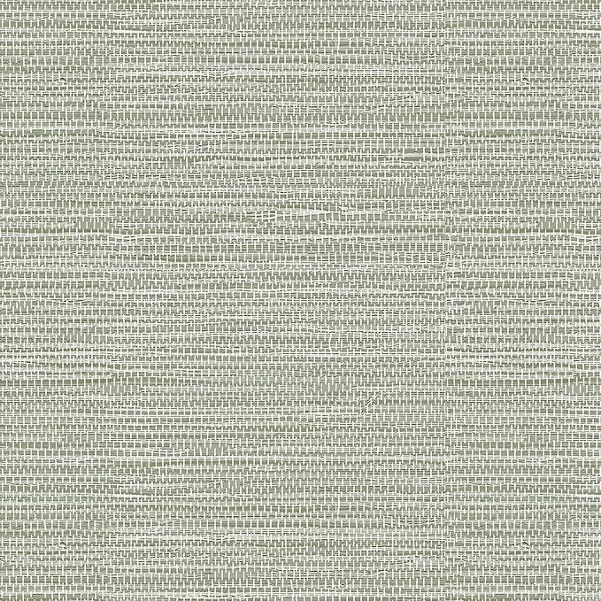 HueBurst Grasscloth Peel and Stick Wallpaper 17.3"x197" Renter Friendly, Neutral Textured Grassweave Wallpaper Self Adhesive Removable for Bathroom Bedroom by HueBurst