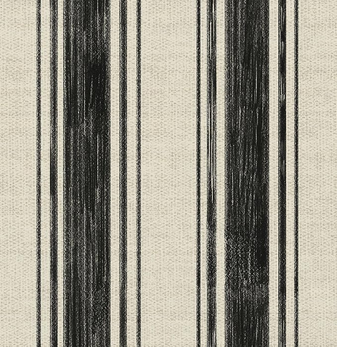 Safiyya Peel and Stick Wallpaper Black and Cream White Hand-Painted Striped Contact Paper Beige Vintage Wall Paper Self Adhesive Removable Wallpaper for Bedroom Bathroom Vinyl 17.3"×78.7" by SAFIYYA