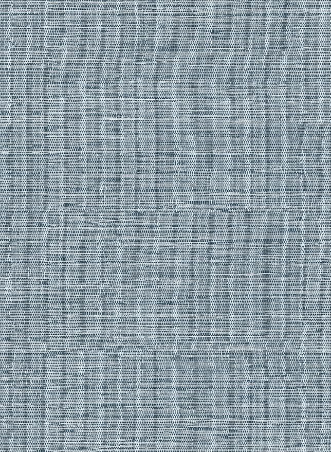 HueBurst Grasscloth Peel and Stick Wallpaper 17.3" x 197" Blue Textured Grasscloth Wall Paper Renter Friendly Wallpaper Self Adhesive Removable for Bathroom Bedroom - Image 8