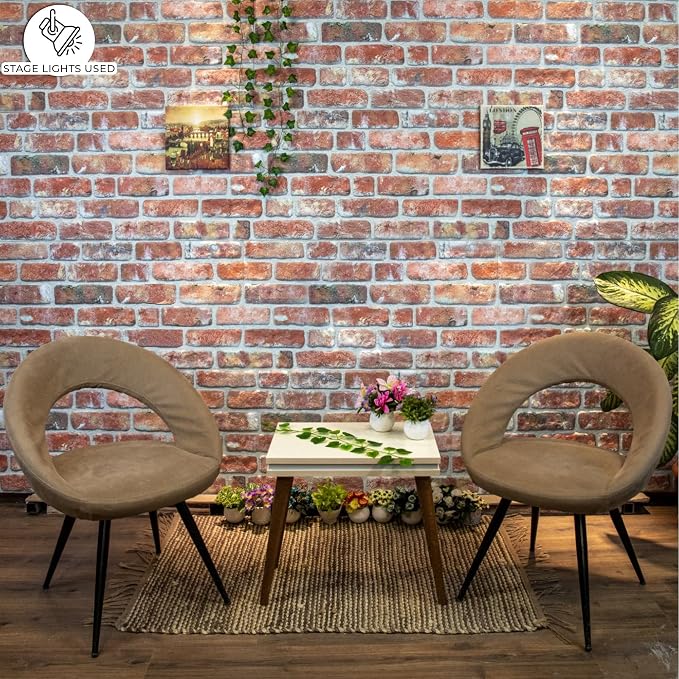 Dundee Deco 3D Wall Panels Faux Brick - Cladding, Red Brown Stone Look Wall Paneling, Styrofoam Facing for Living Room, Kitchen, Bathroom, Balcony, Bedroom, Set of 5, Covers 27 sq ft - Image 7
