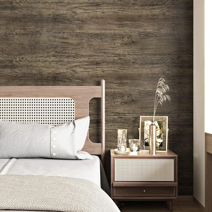 WESTICK Brown Wood Contact Paper Peel and Stick Countertops Waterproof Wood Wallpaper Self Adhesive Wooden Contact Paper Rustic Wooden Grain Vinyl Wrap for Tables Desk Kitchen Cabinets 78" x 15.8" - Image 6