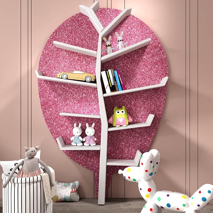 FunStick 3.9"x472" Dark Pink Glitter Peel And Stick Bathroom Mirror Frame Self Adhesive Sparkle Pink Wall Paper Stickers For Classroom Bulletin Board Waterproof - Image 7