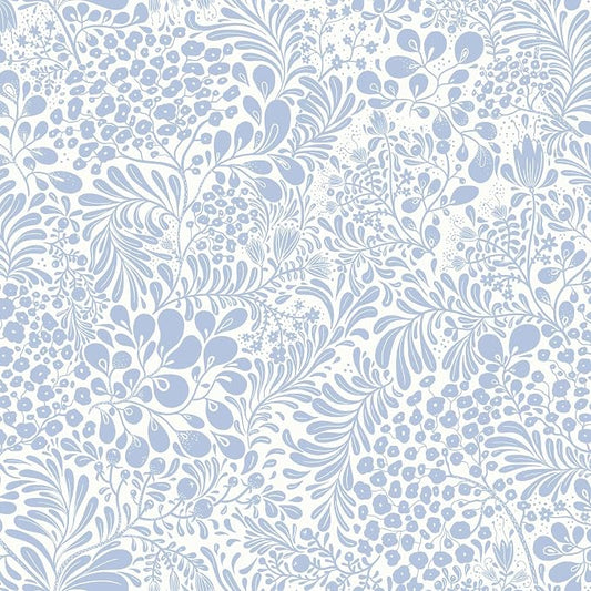 Heroad Blue Floral Peel Stick Wallpaper Boho Contact Paper 17.3''x78.7'' | Modern Wall Paper for Bedroom Bathroom,Removable Self Adhesive Wallpaper for Kitchen Cabinet,Waterproof Decor Vinyl Roll by HeroadBrand