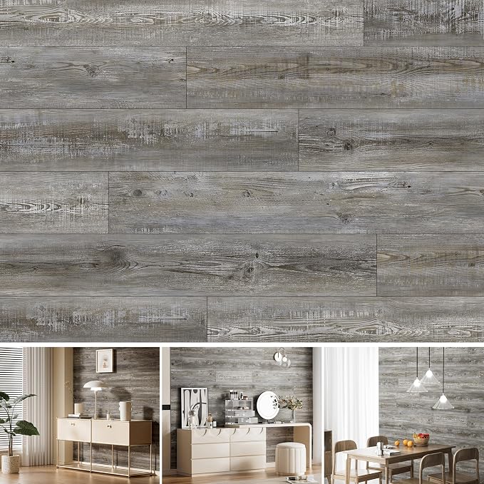SINGULARWOOD Wall Panels,Peel&Stick Installation Vinyl Planks for Walls | Easy to install Looks real Strong adhesive Very durable by SINGULARWOOD