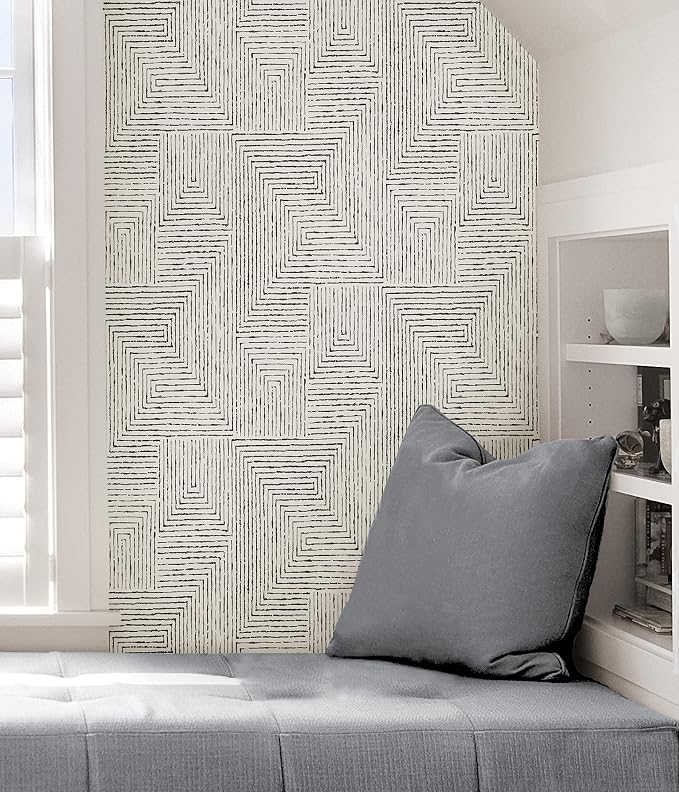NuWallpaper x Scott Living Black Ink Peel and Stick Wallpaper, Removable Wallpaper, 20.5 in x 18 ft - Image 5