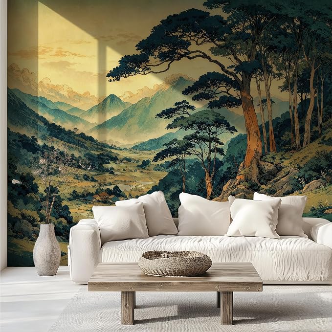 Mountain Wall Murals Peel and Stick Self Adhesive Canvas Wallpaper | Large Removable Mountain Mural for Living Room Bedroom Office Home Decor and Accent Walls in Multiple Standard Sizes - Image 6